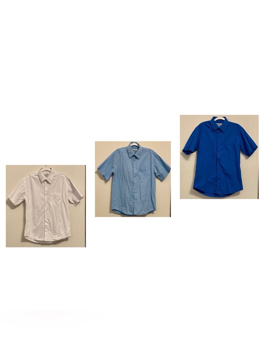 SAVE! BUNDLE of Three Gioberti Men’s Dress Shirts, Size Small